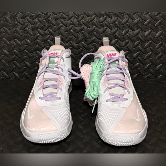 Nike Air Zoom HyperSet SE IC White Artic‎ Pink Volleyball Shoes Mens Size 12 main image 4